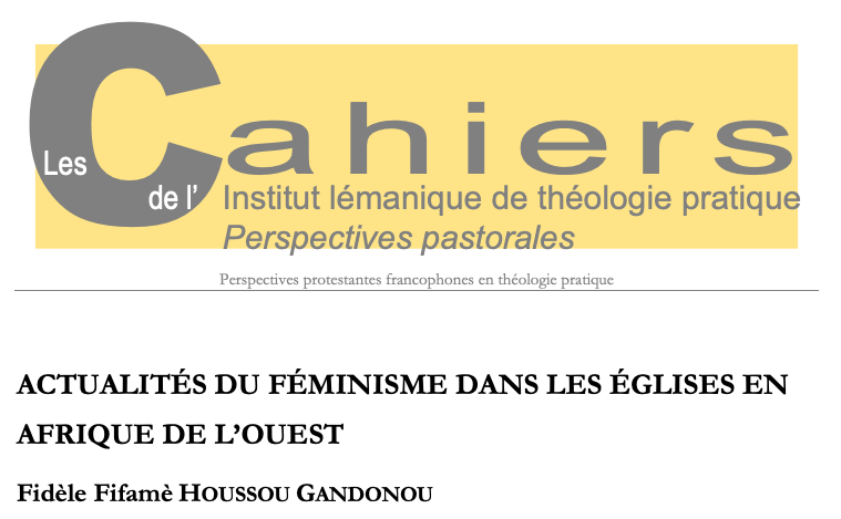 Les Cahiers de l'ILTP -  Fidèle Fifamé Houssou Gandonou - 2018