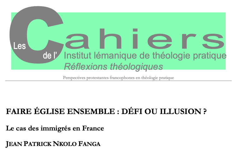 Les Cahiers de l'ILTP - Jean-Patrick NKolo Fanga - 2018