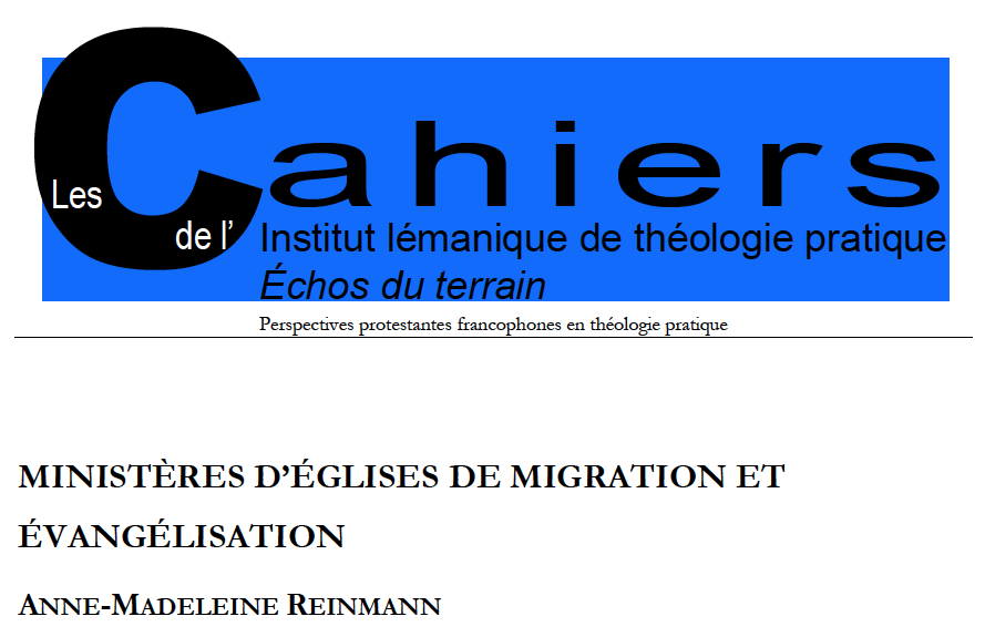 Les Cahiers de l'ILTP - Anne-Madeleine Reinmann - 2021
