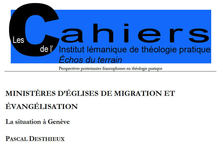 Les Cahiers de l'ILTP - Pascal Desthieux - 2021