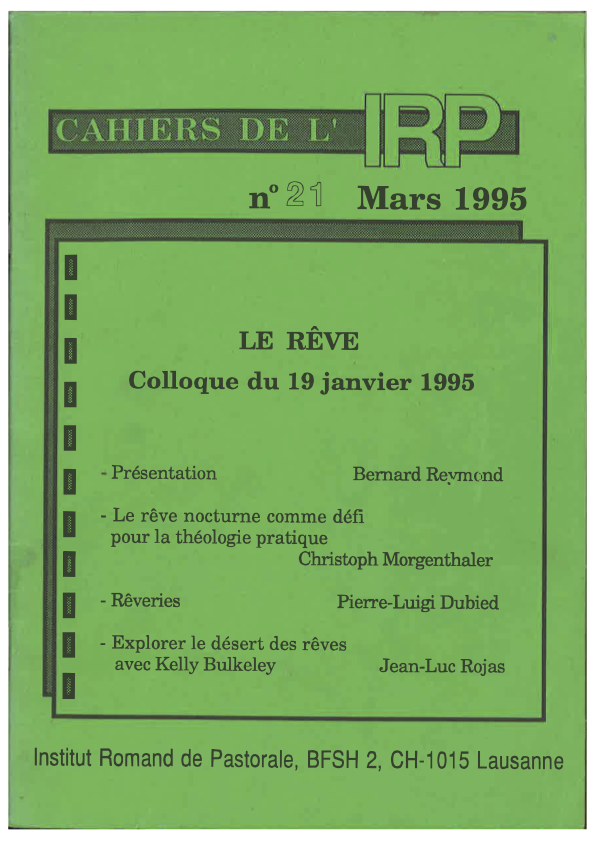 Cahiers IRP - Le rêve - 1995/21