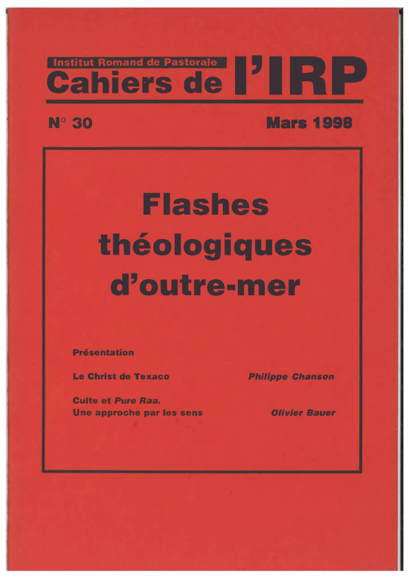 Cahiers IRP - Flashes théologiques d'outre-mer - 1998/30